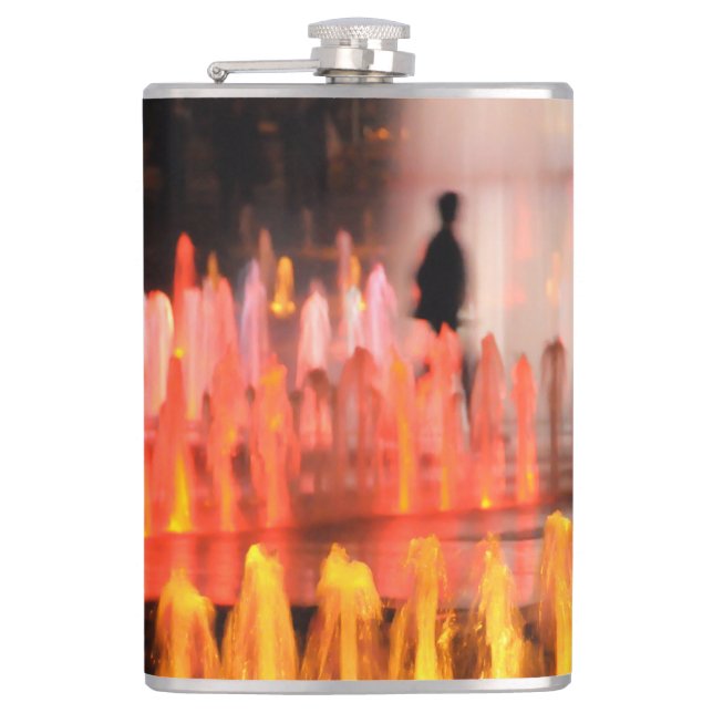 Foto, Mannesumriß Flachmann (Vorderseite)