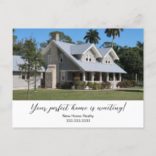 Foto-Marketing Ihre Botschaft Geschäft Ankündigungspostkarte