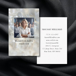 Foto, Marmor, Weißsilber, Salon Visitenkarte