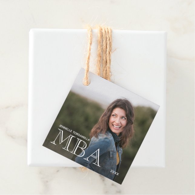 Foto MBA Grad Abschluss Geschenkanhänger (Beispiel)