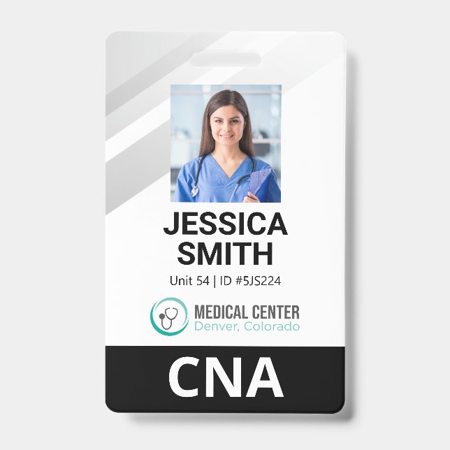 Foto Medical Identification Abzeichen Ausweis (Vorderseite)