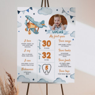 Foto Meilenstein-Poster für das Flugzeug Poster