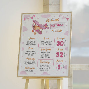 Foto Meilenstein-Poster für das Flugzeug Poster