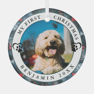 Foto mein erstes Weihnachten Ornament Aus Glas