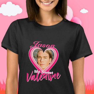 Foto Mein Süßer Valentinstag Herzen Name Freund T-Shirt