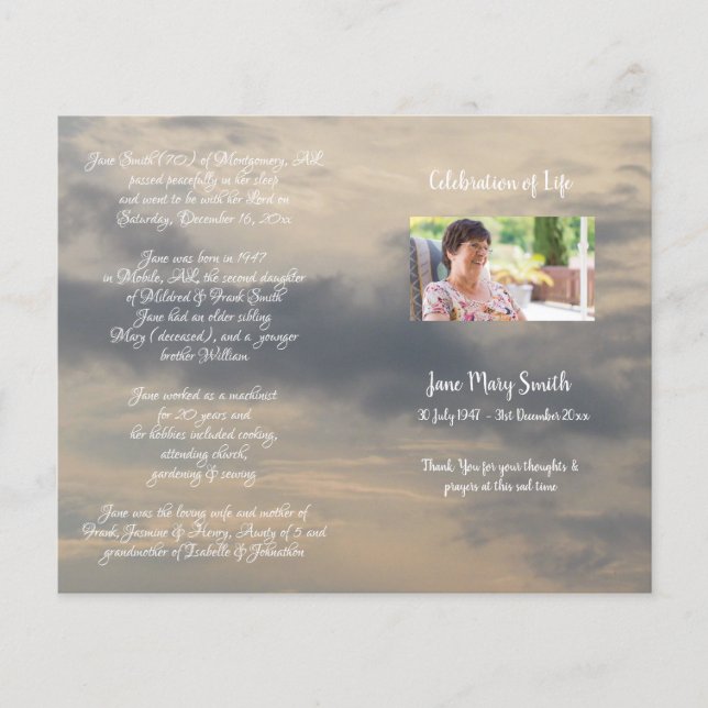 Foto Memorial Beerdigung Orden des Dienstprogramms (Vorderseite)