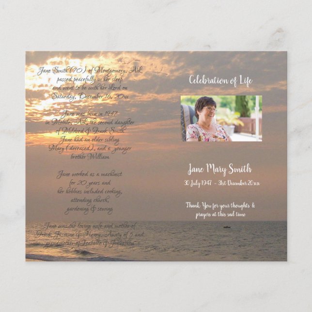 Foto Memorial Beerdigung Orden des Dienstprogramms (Vorderseite)