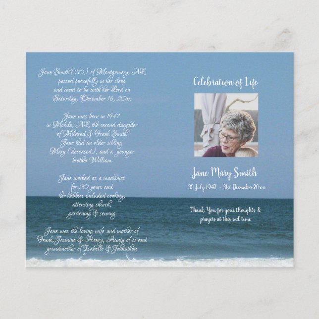 Foto Memorial Beerdigung Orden des Dienstprogramms (Vorderseite)