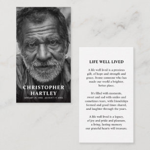 Foto Memorial Beileid Gebet Telefonnummerkarte