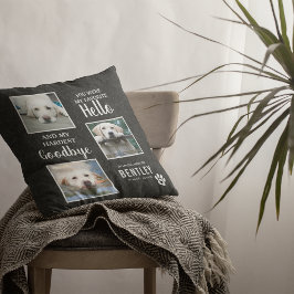 Foto-Memorial-Hund Keepake | Pet Loss Kissen