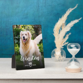 Foto-Memorial Keepake Paw Print Heft Fotoplatte