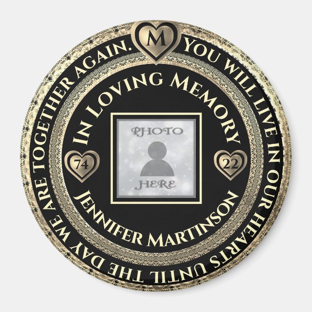 Foto Memorial Love Memory Magnet (Vorne)