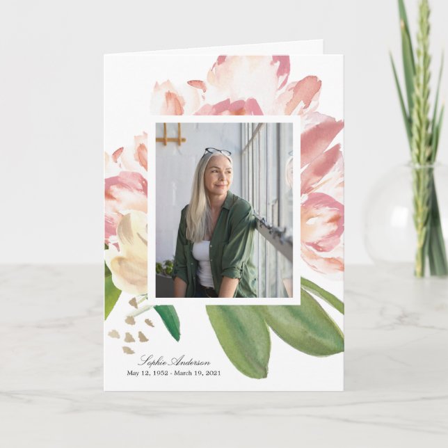 Foto-Memorial-Programm für Aquarellfarben Programm (Vorderseite)