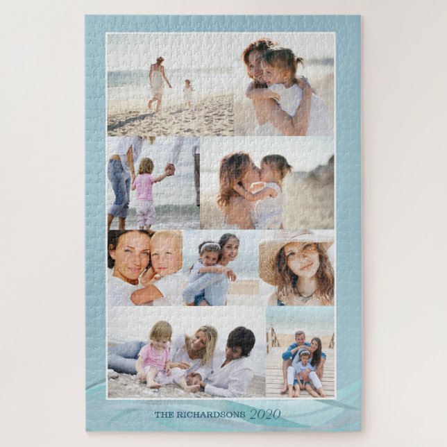 Foto Memory Collage Grid für Ocean Beach Themes Puzzle (Vertikal)