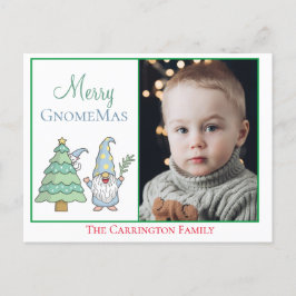Foto Merry GnomeMas Ferien Niedlich Weihnachten Po Postkarte