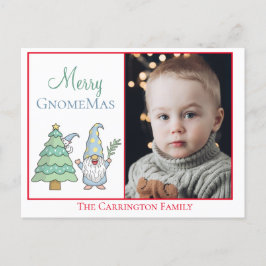 Foto Merry GnomeMas Ferien Niedlich Weihnachten Postkarte
