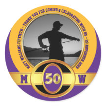 Foto Milestone Geburtstag 50. Lila Goldschwarz