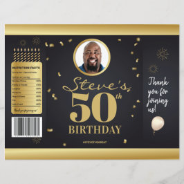 Foto Milestone Geburtstag Chip Bag Wrappers