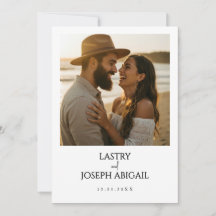 Foto-Minimalist Save-the-Date-Einladung
