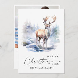 FOTO Minimalistisch Elegante Dei Christmas Feiertagskarte