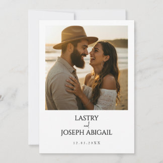Foto Minimalistisch Save the Date Einladung