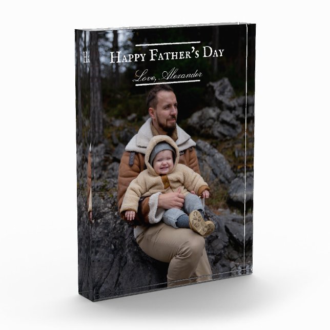 Foto Minimalistisch Vatertag | weiß (Links)