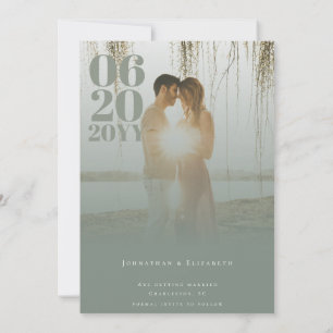 Foto Minimalistischer Fettformatierung von Sage Gr Save The Date