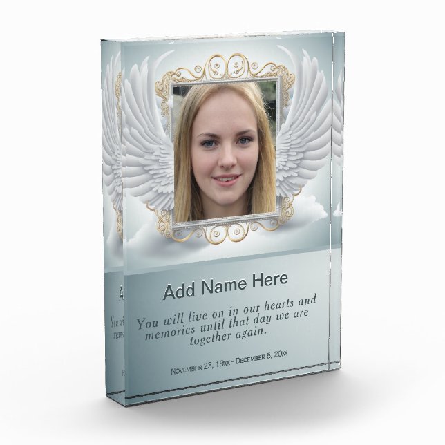 Foto mit Angel Wings Frame (Links)