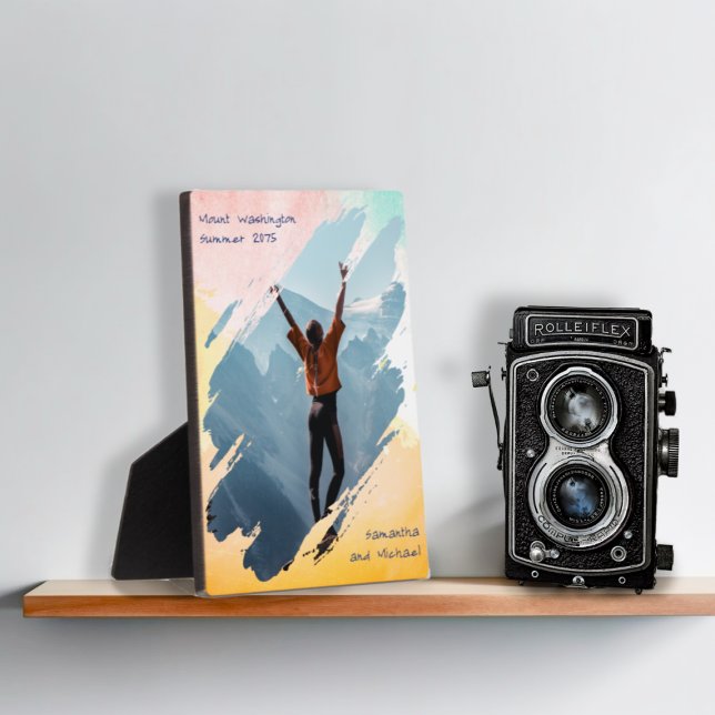 Foto mit Aquarellfarbe Pinselstrich Fotoplatte (Von Creator hochgeladen)