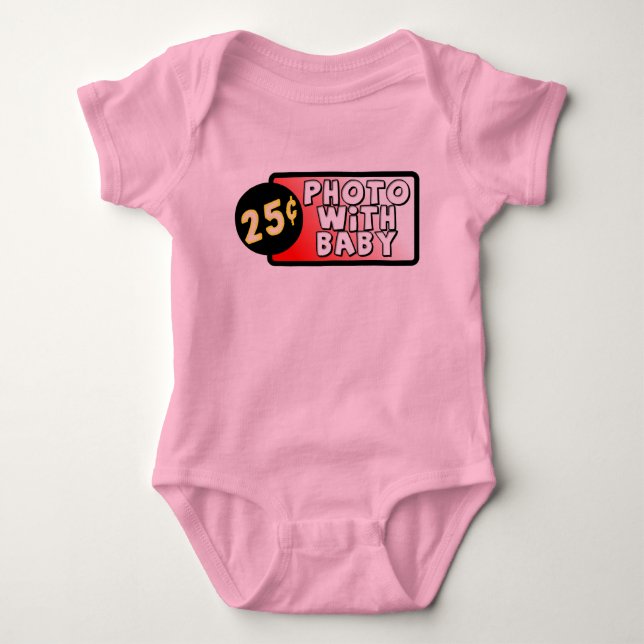 Foto mit Baby Funny Romper Infant Humor Strampler (Vorderseite)
