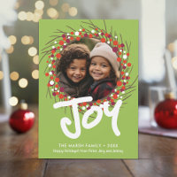 Foto mit Bauernhof Berry Wreath - Joy Red Green