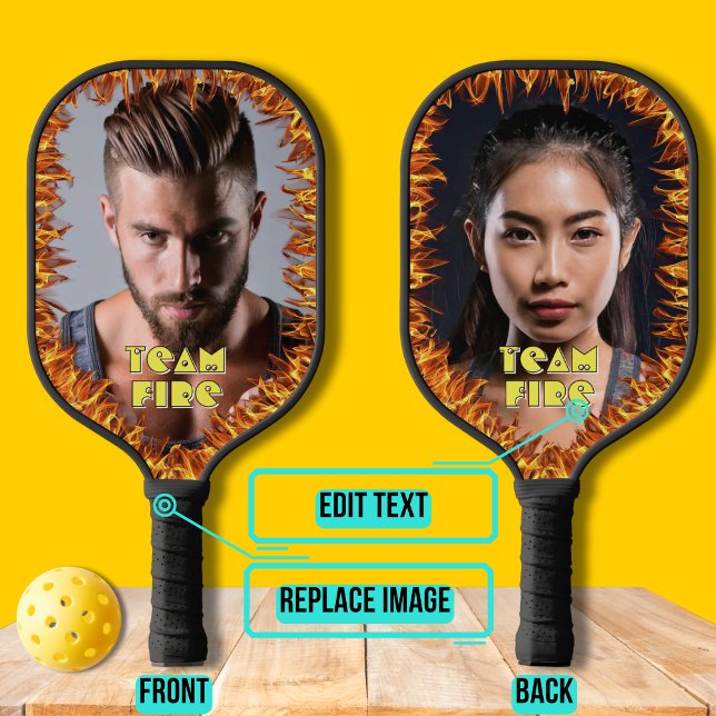 Foto mit Feuerlöschlampe Pickleball Schläger (Please enjoy our design and see the others in the collection.)