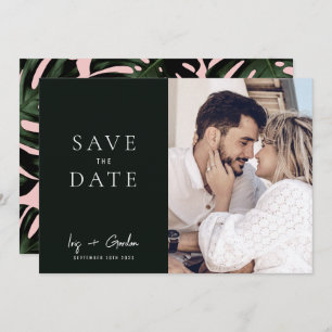 Foto mit grüner Hochzeit in Urlaubsort Save the Da Save The Date