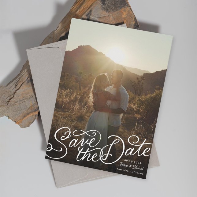 Foto mit Handschrift Save The Date (Von Creator hochgeladen)