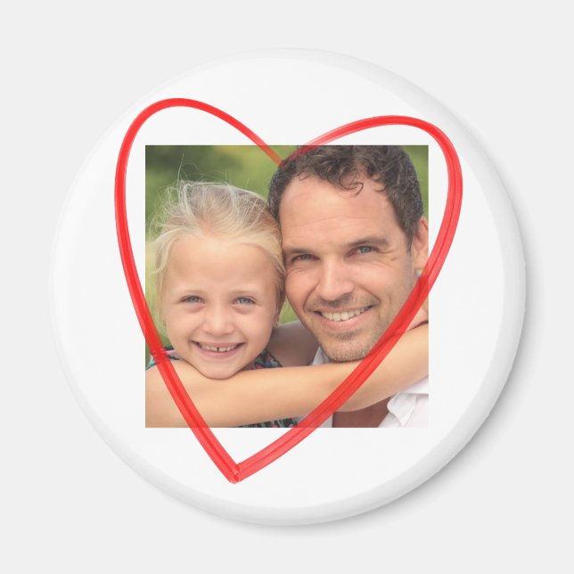Foto mit Herz Magnet (Vorne)
