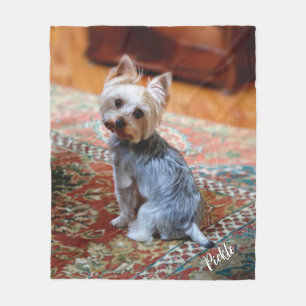 Foto mit Hund oder Katze Personalisiert Fleecedecke