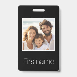 Foto mit Individuelle Name-Identifizierungseinheit Ausweis