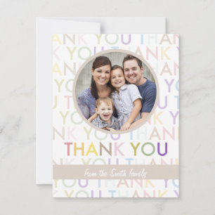 Foto mit individueller Kartenauswahl   Von uns all Dankeskarte