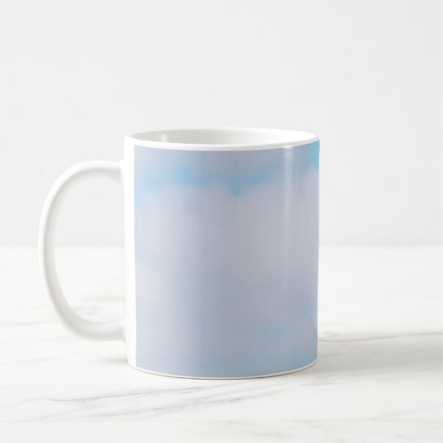 Foto mit Liegestühlen und Sonnenschirm Kaffeetasse (Links)