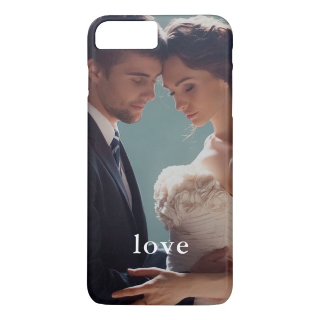 Foto mit Minimalistischer Liebe Case-Mate iPhone Hülle (Rückseite)