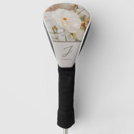 Foto mit Monogramm und Name für die Blume "White R Golf Headcover