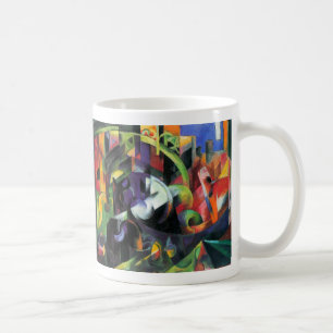 Foto mit Rindern von Franz Marc, Vintage Kunst Tasse