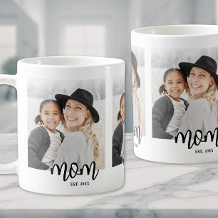 Foto mit Schriftzug 'Mom Established' Kaffeetasse