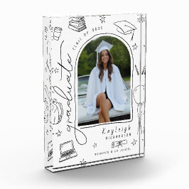 Foto mit Schwarz-weißem handgezogenen Abschlüssen