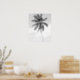 Foto mit schwarz-weißer Palme Poster (Kitchen)