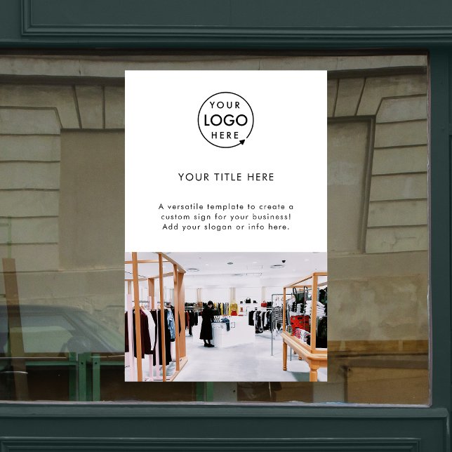 Foto mit Werbeplakaten Fensteraufkleber (Von Creator hochgeladen)