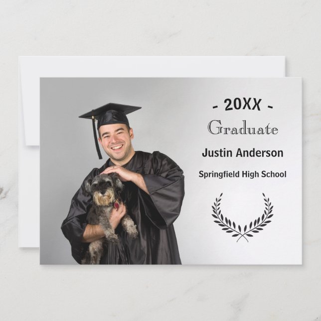 Foto mit Zweigstellen - Graduierungsankündigung Ankündigung (Vorderseite)