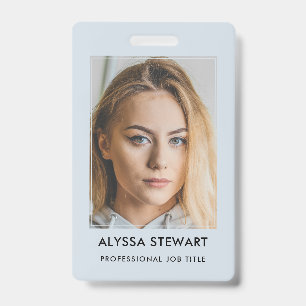 Foto Mitarbeiter Business ID Soft Navy Abzeichen Ausweis