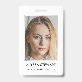 Foto Mitarbeiter Business ID Whitestaff Abzeichen Ausweis