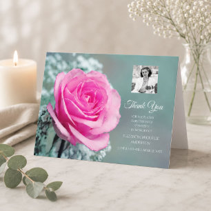 Foto Mitgefühl Danke Elegante Rosa Rose